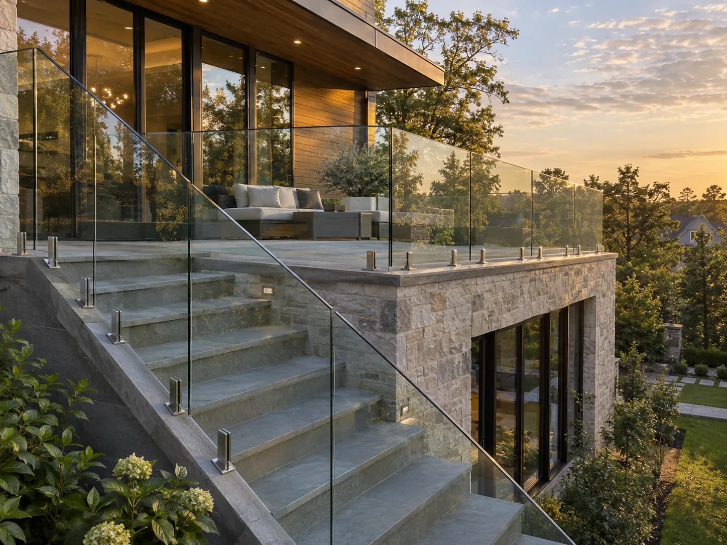 Professional frameless glass railing mclean va service by Expert Glass Repair in the DMV